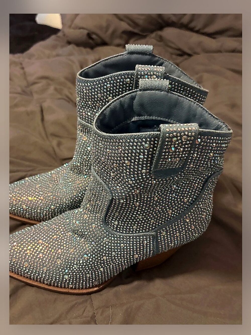 Blue cowboy boots